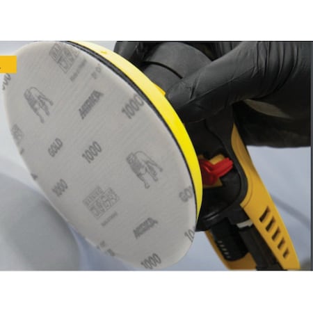 Mirka Abrasives GOLD 6in Grip P2000 Film, 50 Discs/Box, 50PK 23-6NHF-2000